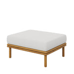 Wren Outdoor Patio Teak Wood Ottoman By Modway