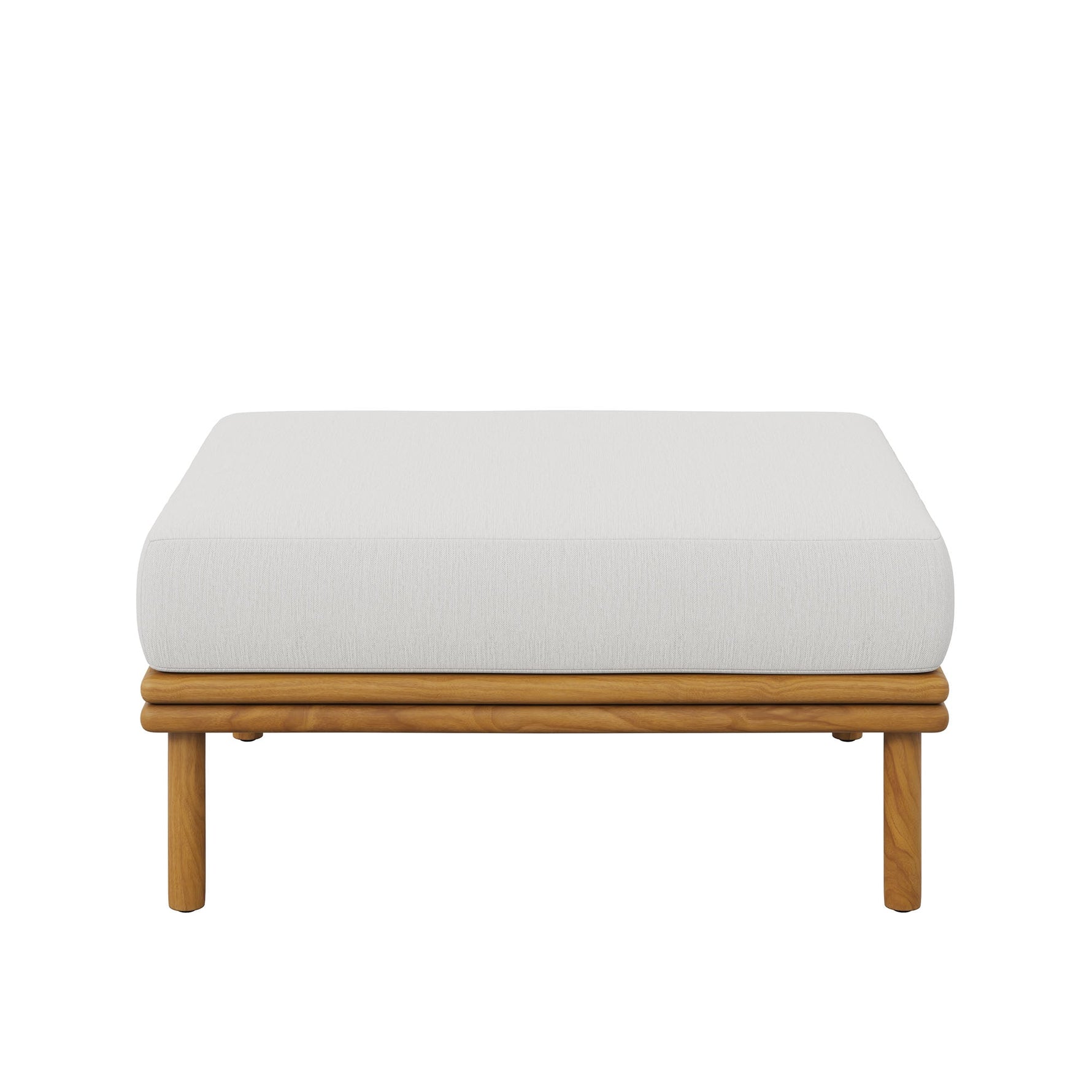 Wren Outdoor Patio Teak Wood Ottoman By Modway