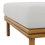 Wren Outdoor Patio Teak Wood Ottoman By Modway