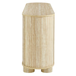 Overture 3-Door Oval Faux Travertine Sideboard by Modway