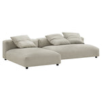 Solace 2-Piece Modular Upholstered Fabric Sectional Sofa with Chaise by Modway