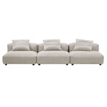 Solace 3-Piece Modular Corduroy Upholstered Sofa by Modway