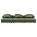 Solace 3-Piece Modular Corduroy Upholstered Sofa by Modway