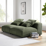 Solace 2-Piece Modular Corduroy Upholstered Sofa by Modway