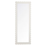 Emmeline Scalloped Rectangle Floor Mirror by Modway