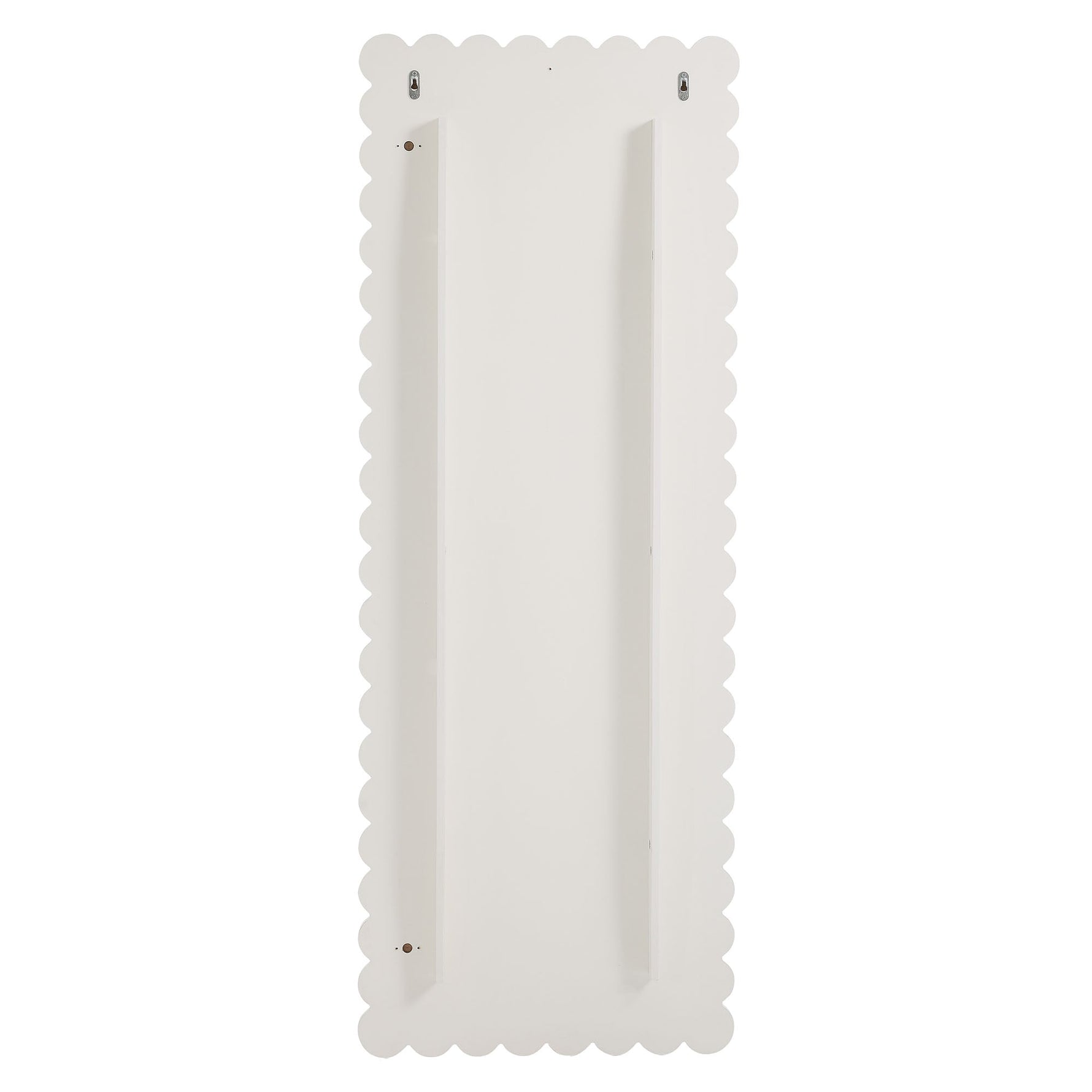 Emmeline Scalloped Rectangle Floor Mirror by Modway