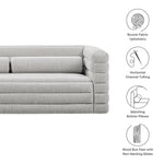 Relle Channel Tufted Boucle Upholstered Sofa by Modway