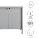 Emmeline 35" 2-Door Scalloped Sideboard Cabinet by Modway