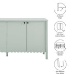 Emmeline 66" 4-Door Scalloped Sideboard Cabinet by Modway