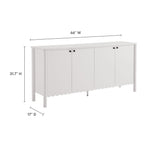Emmeline 66" 4-Door Scalloped Sideboard Cabinet by Modway
