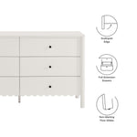 Emmeline Scalloped 6-Drawer Dresser by Modway
