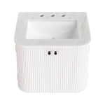 Zia 24" Wall-Mount Bathroom Vanity with Marble Sink by Modway