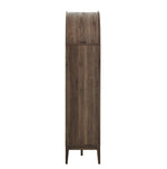Nolan 74" Tall Wide Arched Storage Display Cabinet Bookshelf by Modway
