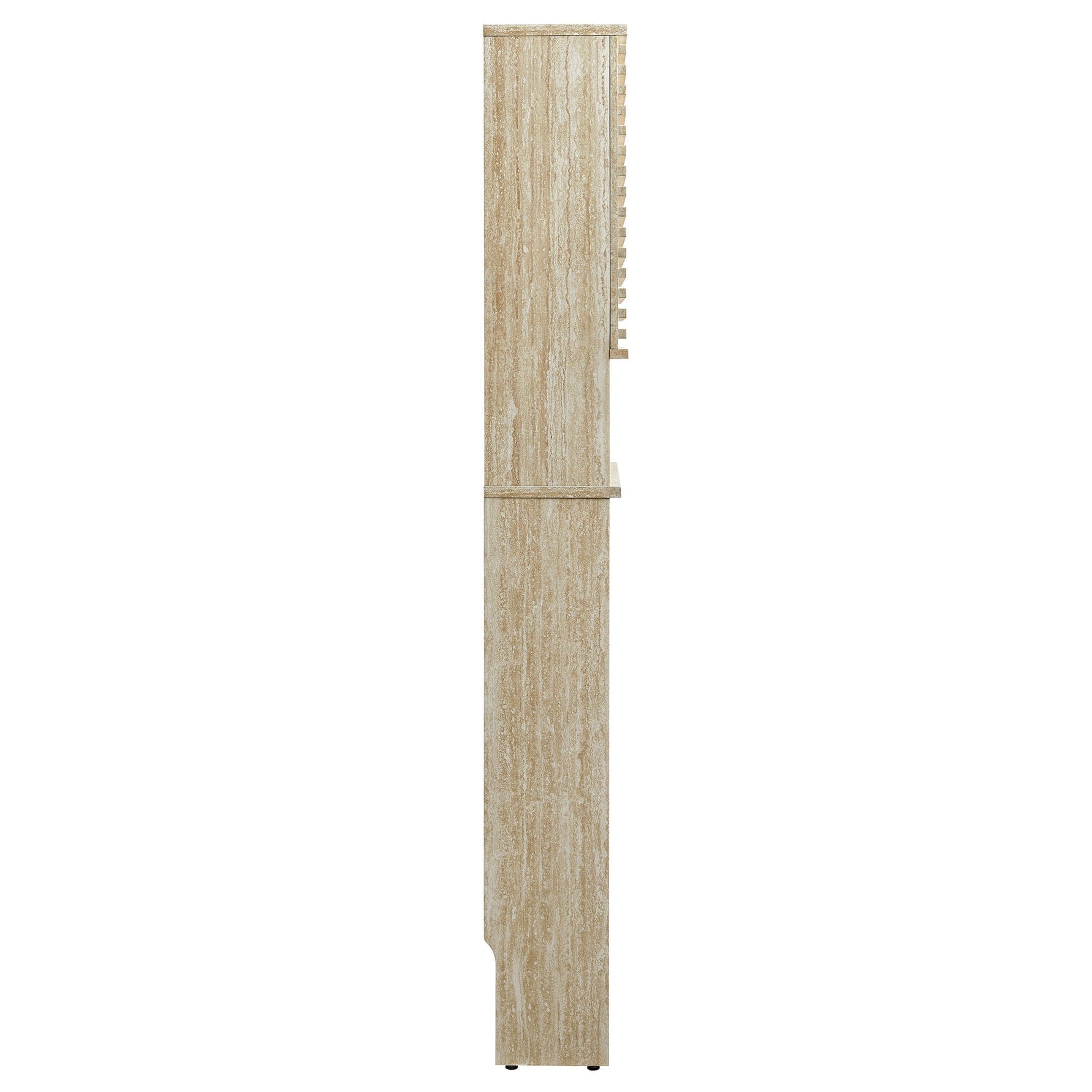 Render Over the Toilet Faux Travertine Bathroom Storage Cabinet by Modway