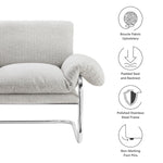 Ansel Boucle Fabric Accent Chair by Modway