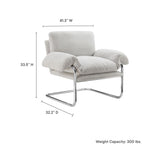 Ansel Boucle Fabric Accent Chair by Modway