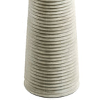 Saylor Carved Ribbed Wood Floor Lamp with Drum Shade by Modway