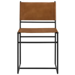 Thatcher Leather and Metal Dining Chair by Modway