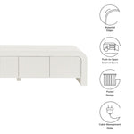 Waterflute 68" Fluted TV Stand by Modway