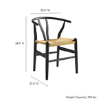 Amish 29" Wood Dining Chair by Modway