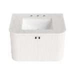 Zia 30" Wall-Mount Bathroom Vanity with Marble Sink