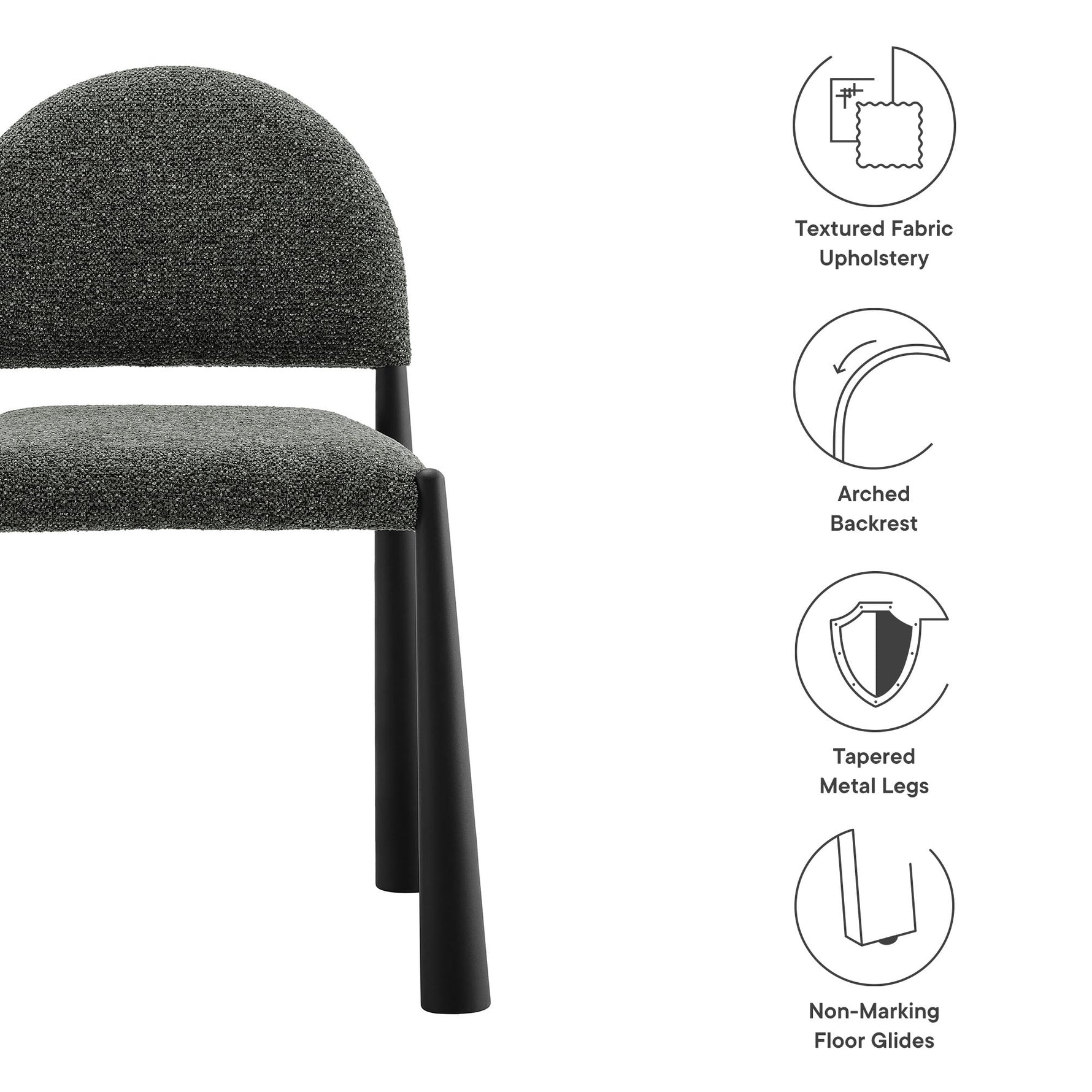 Hayley Upholstered Fabric Dining Side Chair by Modway