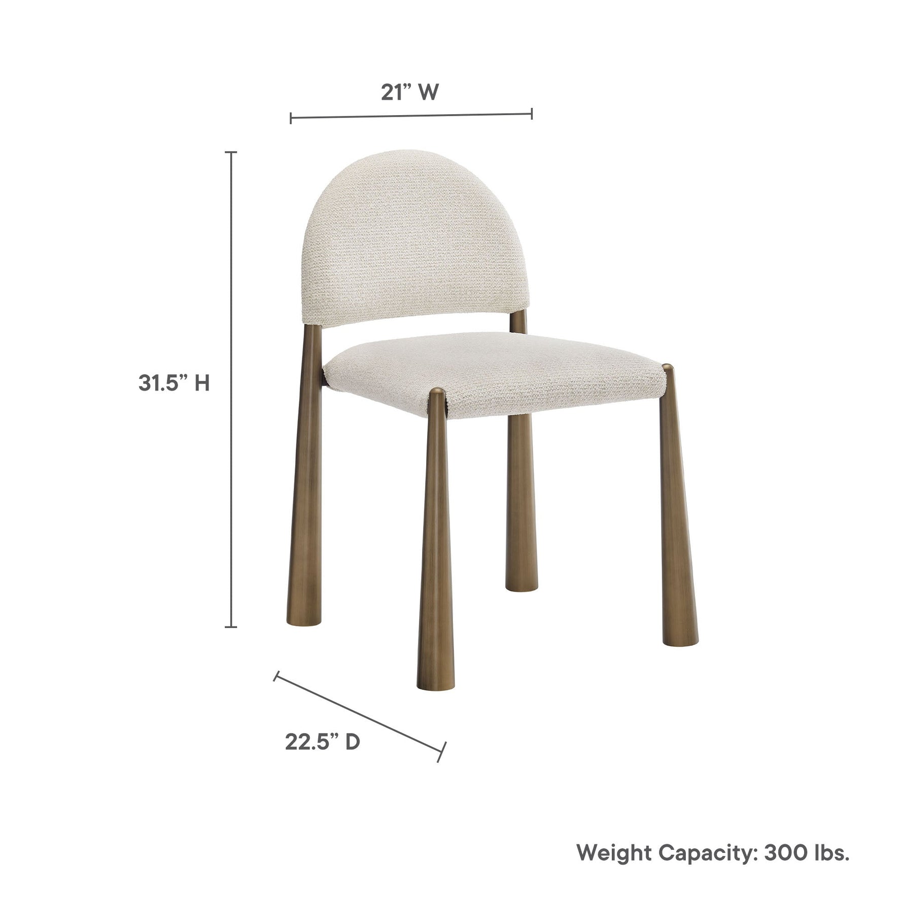 Hayley Upholstered Fabric Dining Side Chair by Modway