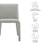 Rhodes Fabric Upholstered Dining Chair by Modway