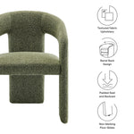 Oslo Barrel Fabric Upholstered Dining Accent Chair by Modway