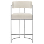 Huron Curved Back Fabric and Metal Counter Stool by Modway