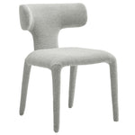 Stellan Curved Back Boucle Upholstered Dining Chair Set of 2