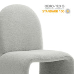 Junia Boucle Upholstered Armless Dining Chair by Modway