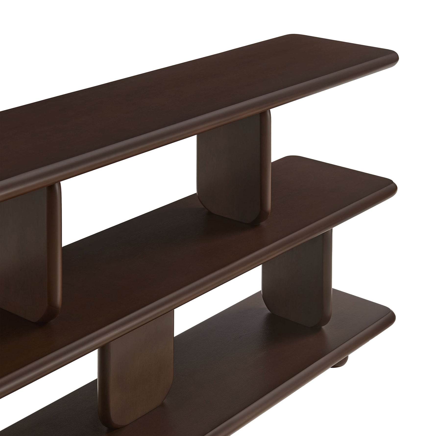 Lyle Sculptural 2-Tier Bookshelf by Modway