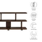 Lyle Sculptural 2-Tier Bookshelf by Modway