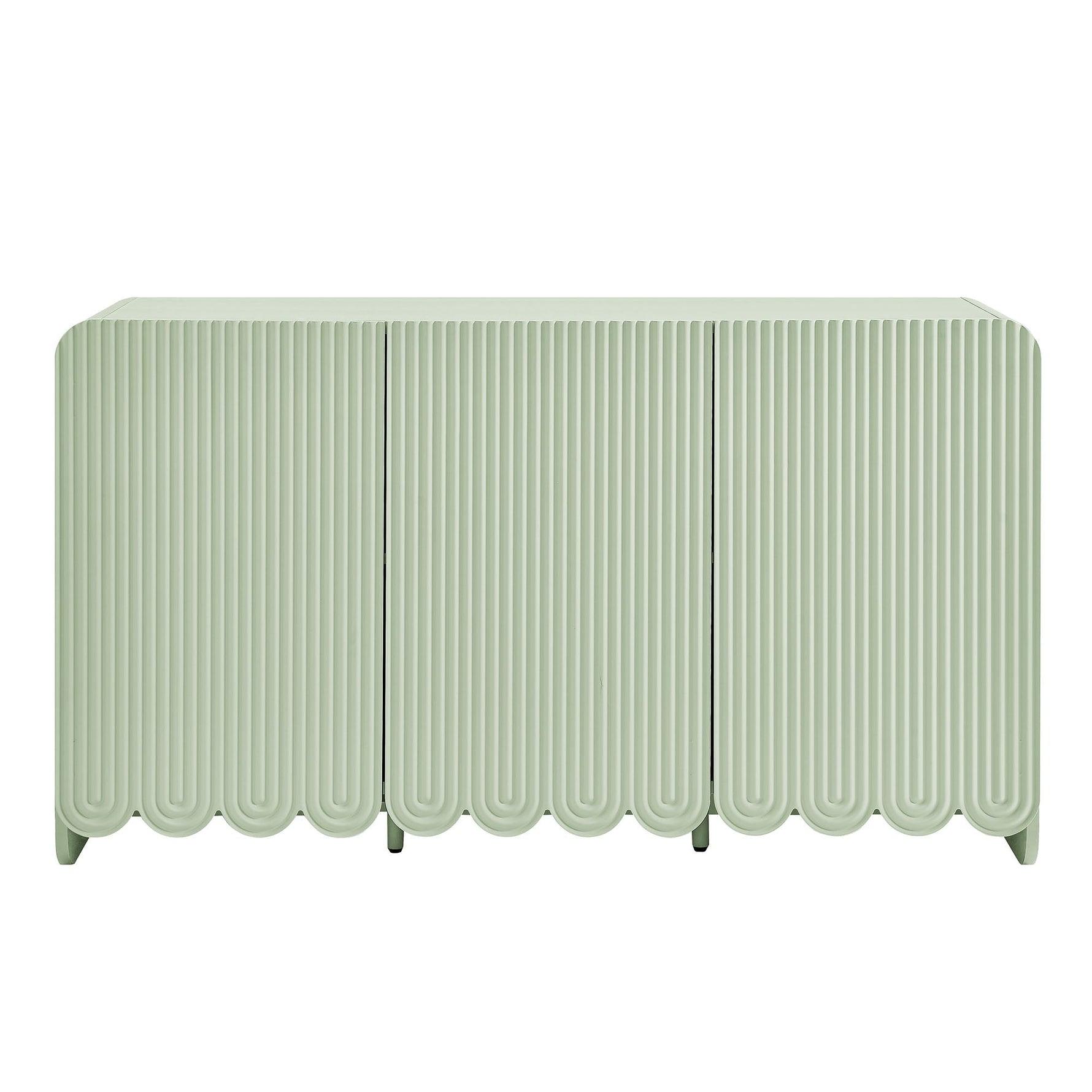 Dahlia Fluted and Scalloped Sideboard Storage Cabinet