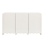 Dahlia Fluted and Scalloped Sideboard Storage Cabinet