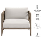 Northlake Outdoor Patio Teak Armchair by Modway