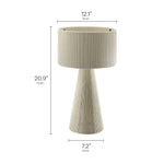 Gia Handwoven Cotton Thread Table Lamp by Modway