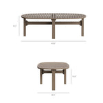 Saratoga 4-Piece Outdoor Patio Teak Wood Furniture Set by Modway