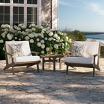 Saratoga 3-Piece Outdoor Patio Teak Wood Furniture Set