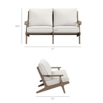 Saratoga 4-Piece Outdoor Patio Teak Wood Furniture Set by Modway