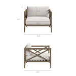 Northlake 3-Piece Outdoor Patio Teak Wood Furniture Set