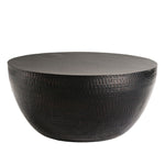 Mella 32 Inch Metal Hammered Coffee Table by Modway