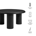 Mavina Round Mango Wood Coffee Table by Modway