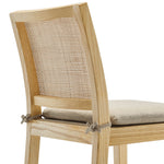 Ovard Wood and Rattan Counter Stool by Modway