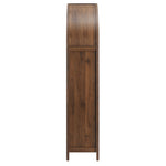Calista 79" Tall Wide Rattan Arched Storage Cabinet by Modway