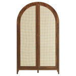 Calista 79" Tall Wide Rattan Arched Storage Cabinet by Modway