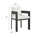 Tahoe 9-Piece Outdoor Patio Aluminum Dining Set with Extendable Table by Modway