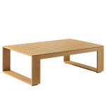 Lirienne Outdoor Patio Aluminum Faux Wood Coffee Table by Modway