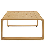 Lirienne Outdoor Patio Aluminum Faux Wood Coffee Table by Modway